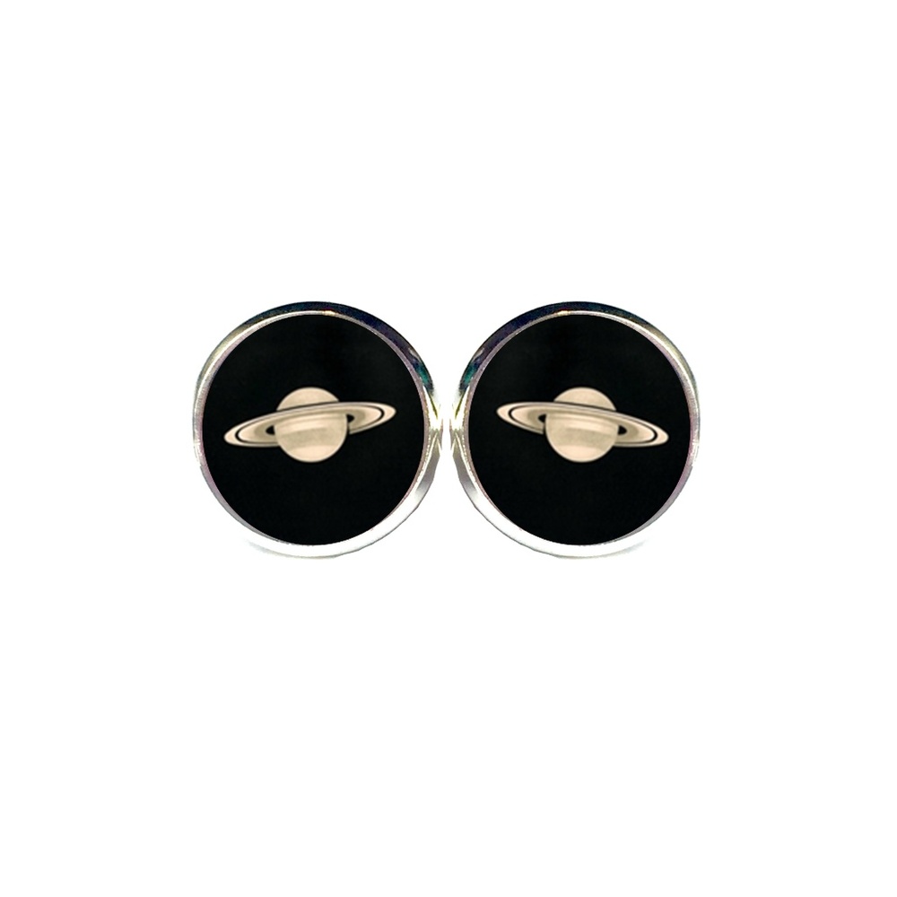 Saturn Earrings - Space, Planet